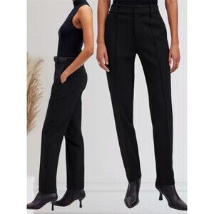 Madewell Mid Rise Slim Ankle Zip Pants Women’s Size 10 Pintuck Comfy Trousers